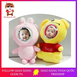 Gấu in ảnh  FREESHIP  Gấu bông in ảnh theo yêu cầu, kết hợp làm móc khóa gấu in ảnh, quà tặng dễ thương