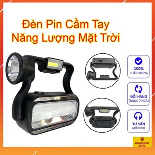 Đèn pin cầm tay siêu sáng KC 7730 năng lượng mặt trời, 3 chế độ chiếu sáng, có thể sạc điện, Giadungbpm