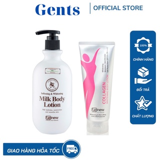 Combo Kem Dưỡng Thể Trắng Da Toàn Thân Body Collagen Benew Hàn quốc 450ml-200ml  Hàng Chuẩn 100% GentsOfficialStore