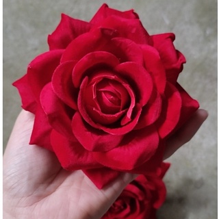 Đầu Bông Hồng Nhung Cao Cấp - Đầu Hoa Hồng Nhung Cao Cấp - Đầu Bông 11cm
