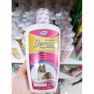 Sữa Tắm Nấm Da Cho Chó Mèo- Hiệu Bio Derma - Dung tích 200ml.