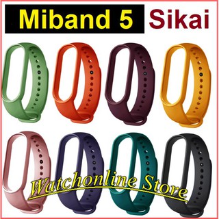 Dây đeo silicon SIKAI mềm mịn cao cấp dành cho Xiaomi miband 5 / Miband 5