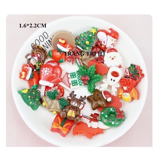 Charm giáng sinh phụ kiện trang trí cột tóc vỏ ốp điện thoại [1 cái]