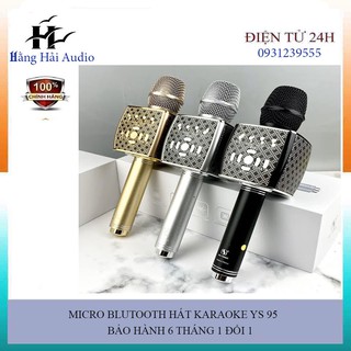 Micro hát Karaoke bắt Bluetooth YS-95 Tích Hợp Loa Bas - Micro Dùng Hát Tại Nhà Hoặc Livetream FREE SHIP