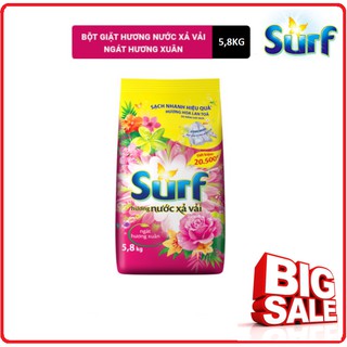 Bột Giặt SURF Ngát Hương Xuân Gói 5,8Kg