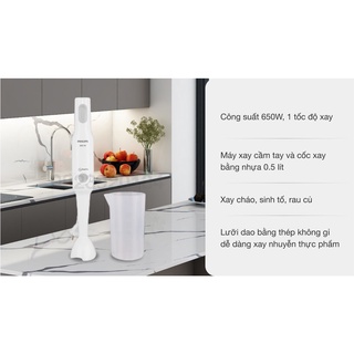 Máy xay cầm tay 650w Philips HR2531