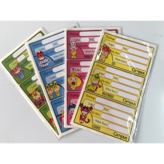 Nhãn vở cung hoàng đạo (24 cái/ 1 tập)