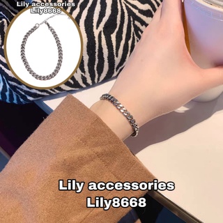 Chain Bracelet vòng tay titan dây xích nam nữ không gỉ không đen vòng tay chuỗi cho cặp đôi Unisex