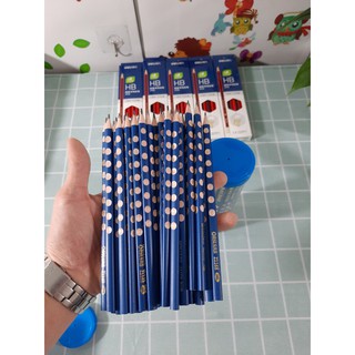Bán lẻ 1 chiếc bút chì gỗ HB khoét lỗ dọc thân cho bé tập viết