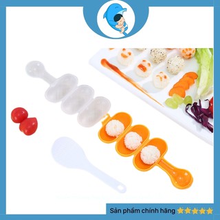 Bộ Khuôn Lắc Cơm Tạo Hình Cơm Nắm Cho Bé Ăn Dặm