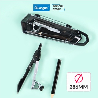 Hộp compa chì gỗ cao cấp GuangBo - 1 chiếc - màu đen H05425
