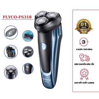 Máy cạo râu FLYCO FS318, máy cạo râu cao cấp, chống nước, chống kẹt,cực bền và không đau rát