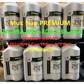 Mực chai Premium 12A - dùng cho  LBP 2900 / 3050 / 3100 -HP 1150 / 1300 / 1160/ 1320 / 1010 / 1005 / 1006 / 1102