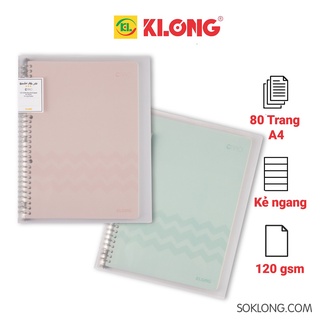 Sổ Klong còng sắt A4 30 lỗ chấu 80 tờ caro MS 540, file binder thay giấy [Chọn Màu]
