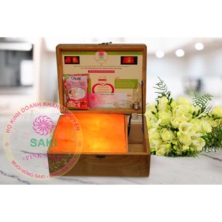 Hộp massage chân đá muối (đá cong 5cm) loại cao cấp- Tặng kèm 1 bịch muối tắm Himalaya!!!