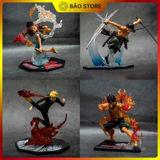 Mô hình One Piece các nhân vật Luffy, Zoro, Sanji, Ace, đồ chơi trong phòng nhân vật One Piece để bàn trang trí