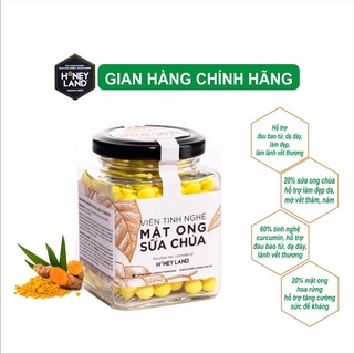 Viên Tinh Nghệ Sữa Chúa HONEYLAND 250g rất tốt cho người đau dạ dày và phụ nữ khi sinh + làm đẹp