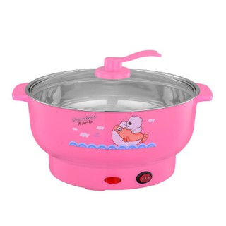 [size TO]nồi lẩu mini nấu mì - nồi lẩu đa năng vung kính