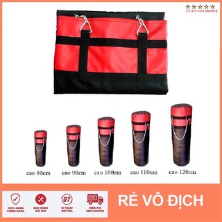 Vỏ bao cát 70 cm có tặng kèm 2 dây xích treo loại tốt da pu cao cấp