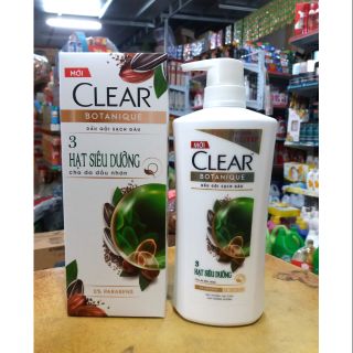 Dầu gội Clear BOTANIQUE 650g dành cho da đầu nhờn.
