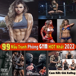 HD43 Tranh Phòng GYM Phòng Tập Thể Hình Tráng Gương Cao Cấp Kèm Đinh Gắn Tường