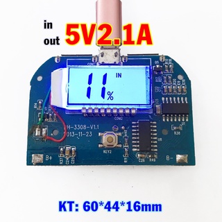Mạch sạc dự phòng màn LCD 5V2A 2 cổng - tháo máy