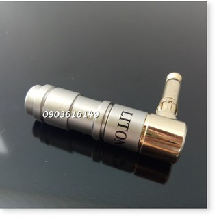 2 Đầu hàn Jack 6ly | 6.5mm Liton cong xám