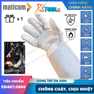 Bao tay hàn Mallcom F234 - Găng tay hàn chịu nhiệt hàn tig, da bò, mềm mại, độ khéo léo cao, không gây hầm bí - XTOOLs