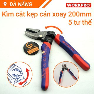 Kìm kẹp cắt cán xoay 200mm WORKPRO W031183