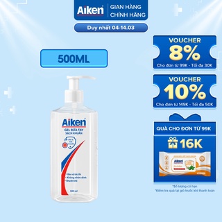 Aiken Gel rửa tay Sạch khuẩn 500ml Dạng vòi
