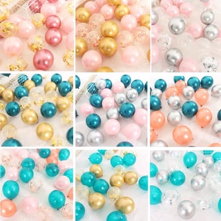 Mix 15 bóng bay các màu , pastel ,siêu nhũ ,sequin , chấm sao ,trang trí tiệc sinh nhật