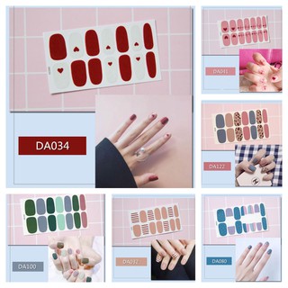 Sticker Dán Móng Tay bộ 14 miếng siêu xinh tiện lợi không thấm nước Nail Decals - Phần 1
