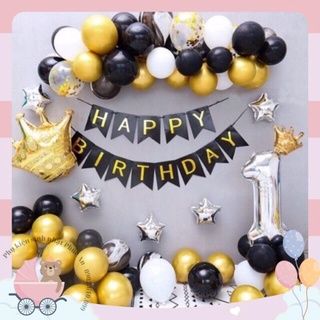 (COMBO 18) Set trang trí sinh nhật lung linh HPBD
