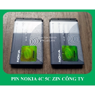 Pin Nokia 4C 5C zin công ty (2 ic chống phù) cho máy 1280, 110i...