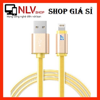 Dây sạc iPhone hoco UPL12 dài 1.2m và 2m có đèn led báo hiệu ( shop giao màu ngẫu nhiên)