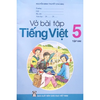 Sách Vở bài tập tiếng việt 5 tập 2 và 2 tập giấy kiểm tra