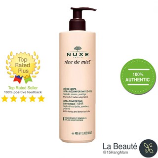 Nuxe Body Cream Rêve De Miel - Dưỡng Thể Tinh Chất Mật Ong 400ml