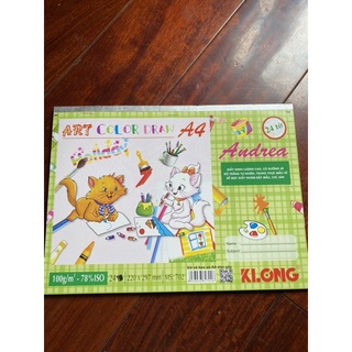 combo đồ dùng vẽ thủ công giấy bọc, vở vẽA4