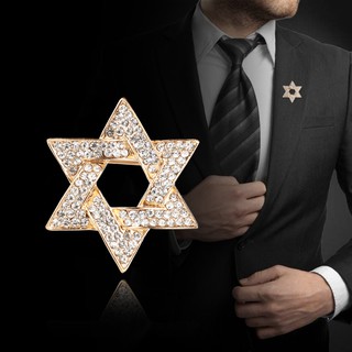 Ghim cài áo Vest nam Lapel Pin thời trang hình Ngôi sao đính hạt đá GH-244 {Phụ kiện Vest Nam - AdamZone}