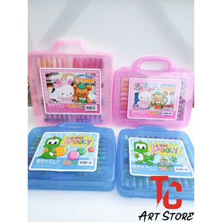 Bút Sáp Dầu 24/ 36/ 48 Màu Dooly - Ttoru Hàn Quốc