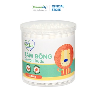 Tăm bông vệ sinh rốn và tai cho bé Pharmacity (Hộp 55 que)