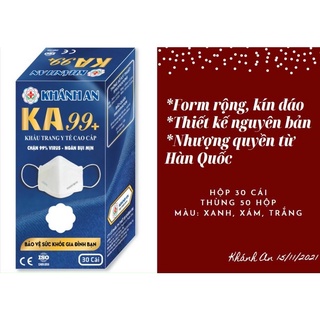 ( KA99) Khẩu Trang Kháng Khuẩn 4 Lớp 4D KA99 Cao Cấp Khánh An .