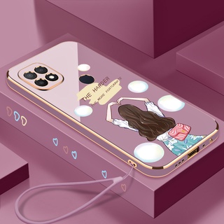 Ốp Lưng Chất Liệu silicone Họa Tiết Hoạt Hình Có Dây Cho oppo a15 a15s