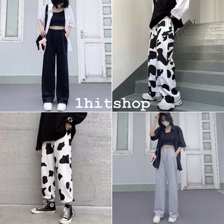 Quần DÀI Ống Rộng BÒ SỮA - IRU 2 Màu Ulzzang Unisex 1hitshop