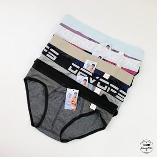 Quần lót nam Cotton Co giãn cao cấp, Sịp Nam Cạp to, lưng thun co dãn 2 chiều nhiều màu QLCTMEN-M01-MIX