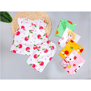 Bộ Quần Áo Cánh Tiên TOLE 2 DA (Loại 1) Mùa Hè Mát, Mềm, Mịn Cho Bé Gái Từ 4-14kg. Đồ bộ bé gái