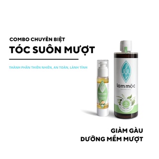 Combo Chuyên Biệt Cho Tóc Thường -  Giúp tóc suôn mượt, giảm gàu và kích mọc tóc LAM MỘC