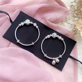 Lắc tay bạc S925 Vòng tay bạc Ý hạt Charm kết hợp phong cách Pandora