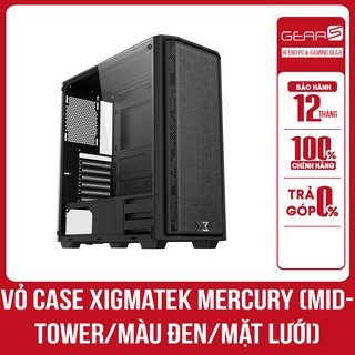 Vỏ Case Xigmatek MERCURY (MidTower/Màu Đen/Mặt Lưới) - Bảo hành Mai hoàng 12 Tháng