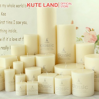 Nến Thơm Trụ Tròn Cổ Điển Handmade 100% Sáp Đậu Nành Tự Nhiên NTI